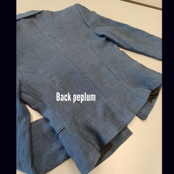 RESTORED 1940s Style Linen Blend Blazer (see measurements!) - Picture 7 of 15